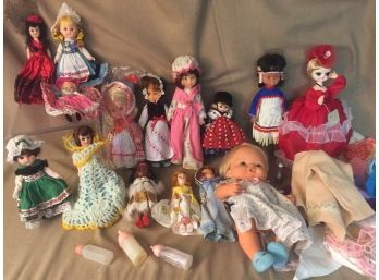 Vintage Doll Assortment  With Accessories