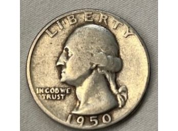 1950 US Quarter 90 Silver