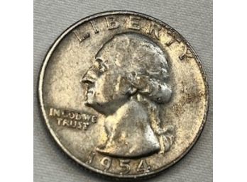1954 US Quarter 90 Silver