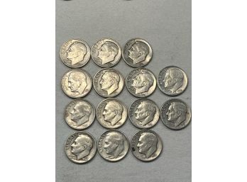 1950s US Dimes (90 Silver)