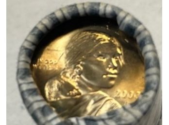 $25 Dollar Roll Of 2000  Sacagawea Dollar Coins