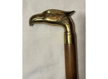 Brass Eagle Head Walking Stick 36'