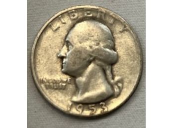 1953 US Quarter 90 Silver