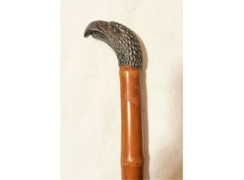 Vintage Eagle Head Hardwood Walking Stick - 36'