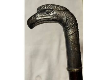 Eagle Head Walking Stick - Tarnished 36'