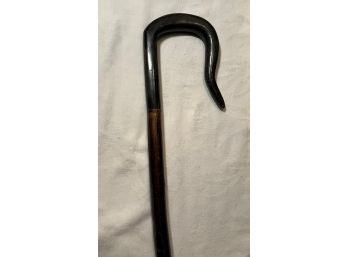 Wooden Shepard's Hook Walking Stick - 54'