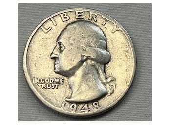 1948 US Quarter 90 Silver