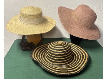 3 Wide Brimmed Hats