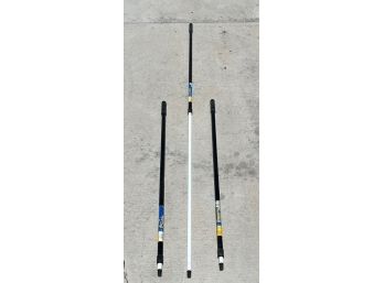 Lot Of 3 Extension Poles 4' To 8'
