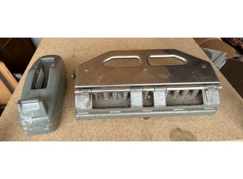 Vintage Metal 3 Hole Punch And Tape Dispenser