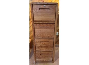 Wooden File Cabinet - 4 Drawers