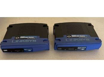 Lot Of 2 - LINKSYS EtherFast Cable/DSL Router With 4 Port Switch