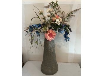 Large Faux Flower Decorative Vase