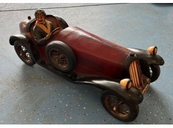 Vintage Handmade Old Timer Wooden Car