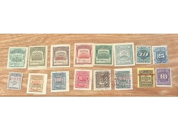 Collection Of 16 US Telegraph Stamps (1880's-1930's)