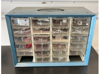 26 Drawer Storage Container With Contents