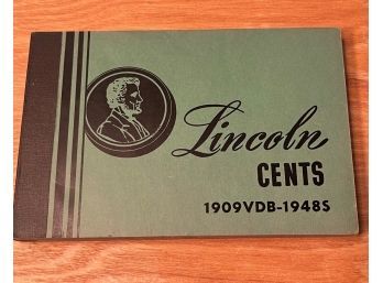 Lincoln Cents Coin Collection Book (1909-1948)