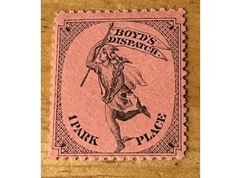 1882 Rare Boyds Dispatch Local Stamp - Missing From Most Collections