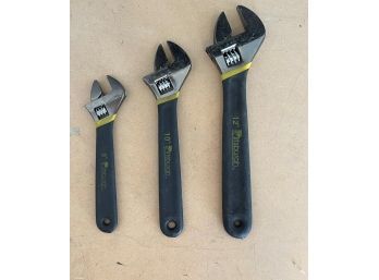 Set Of 3 Adjustable Wrenches