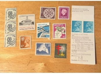 Overseas Letters Postage Misc 13 Stamp Collection
