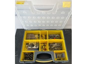 Large Amount Of Drill Bits In Storage Container
