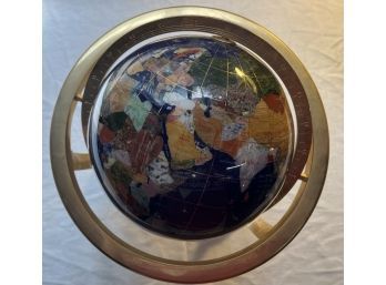 Opulent Globe Featuring Semi-precious Gemstones