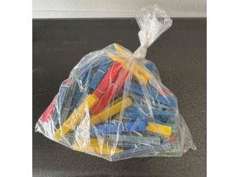 Bag Of Plastic Clothes Pins