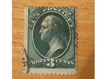 1873 Green Washington Three Cent With Secret Mark!