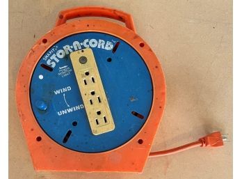 Snap-It-Stor-A-Cord Electric Cord Reel With 3 Outlets