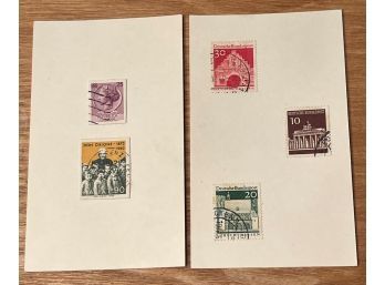 Lot Of 2 Cards With German And Italian Stamps