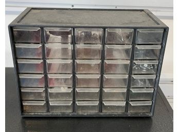 30 Drawer Storage Container With Contents