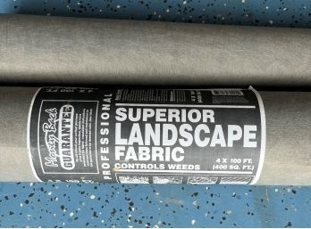 Full Roll Of Landscaping Fabric (4'x100') And Partial Roll