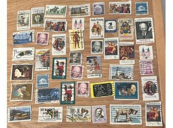 Vintage Collection Of Over Forty Misc Stamps (8 Cent)