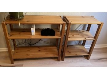 2 Wooden Stands