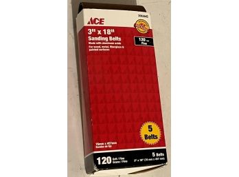 ACE 3' X 18' Sanding Belts - New In Packaging