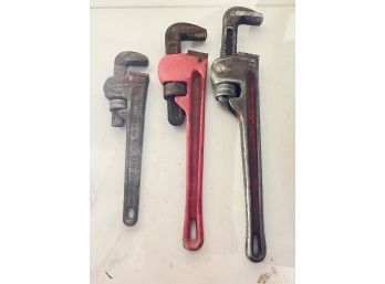 Lot Of 3 Plumbers Wrenchs
