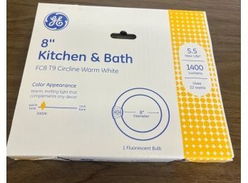 8' Circular Kitchen & Bath Light  - New In Packaging