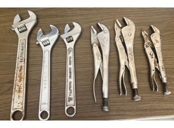 Lot Of 6 (3 Wrenches And 3 Pliers)
