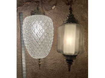 2 Vintage Hanging Lamps