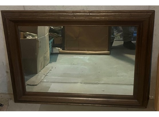 Faux Wood Mirror - Large