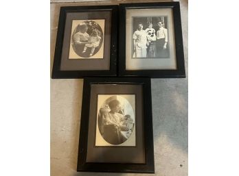 3 Vintage, Painted Wood Frames