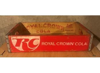 Vintage Royal Crown Cola Wood Crate