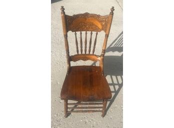 Wooden Chair - Intricate Carving - Vintage