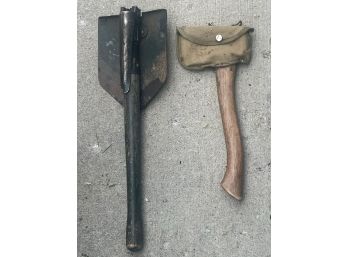 Foldable Camping Shovel And Hand Axe