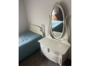 Bedroom Set - Twin XL Frame & Mattress And Dresser With Mirror