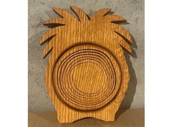 Wood Pineapple Collapsible Spiral