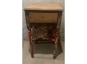 Vintage Wooden End Table - Needs Refinishing
