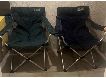 Lot Of 2 COLEMAN Oversized Armchairs - 1 Is Brand  New - Comes With Bonus Tent