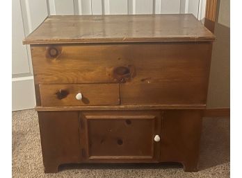 Wood Cabinet End Table