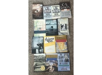 Lot Of 13 Books By C.S. LEWIS (Book Bundle #16)